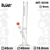 Boost | Massive 18" Glass Water Pipe - Discreet Smoker